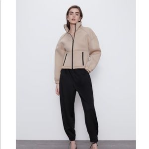 Zara TRF Neoprene Effect Jacket